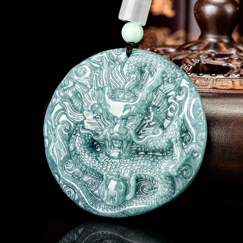 Women'S Accessories Jewelry - Birmanya Jadeite Ejderha Kolye Kolye Kadınlar