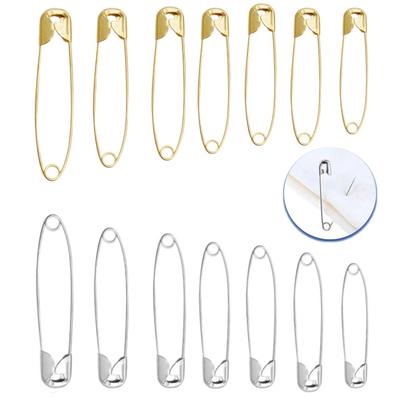 Brooch Pin Gold - 100 adet/grup Paslanmaz Çelik Emniyet Pimleri