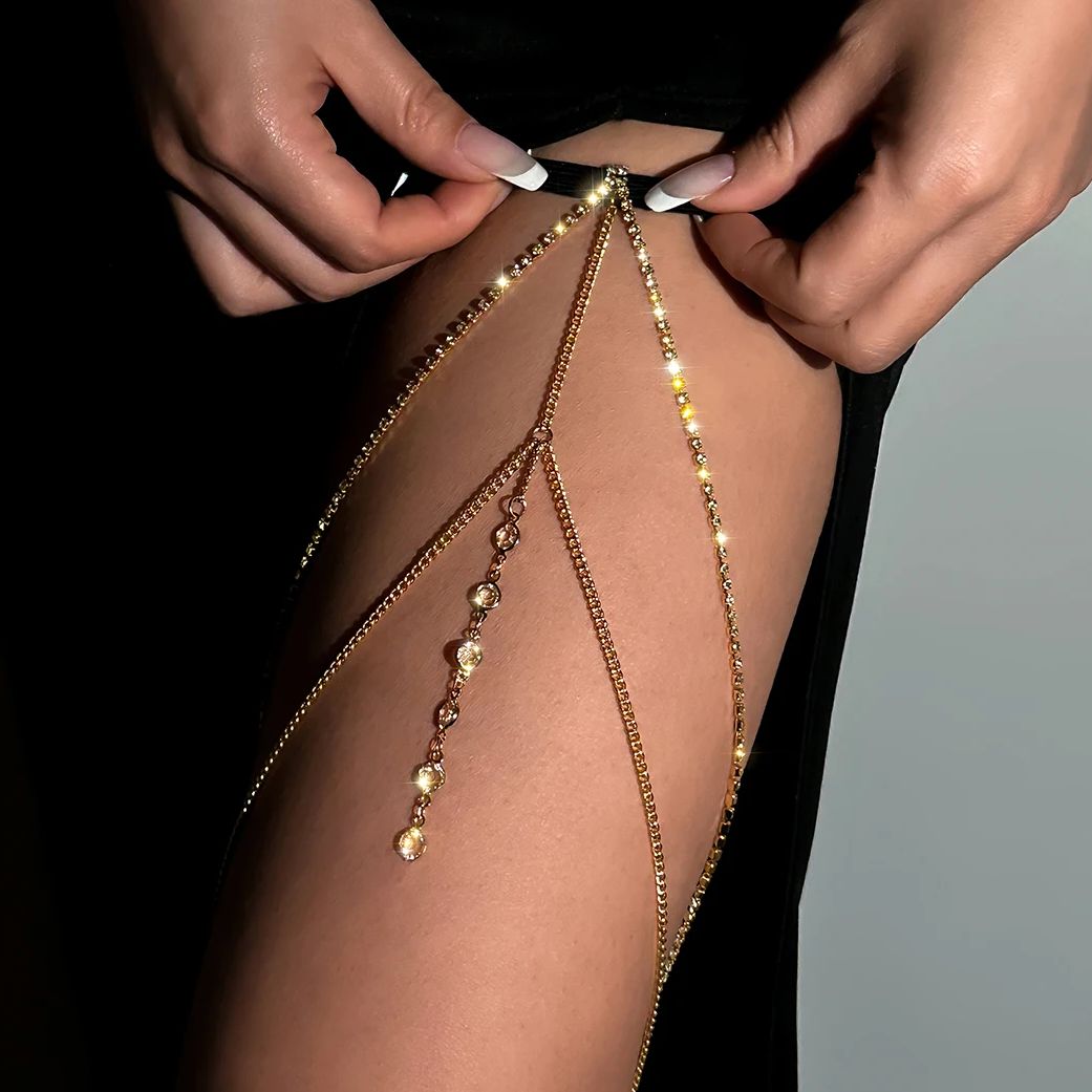 Women Accessories Dropshipping - Seksi Parlak Kristal Çok Katmanlı Püskül