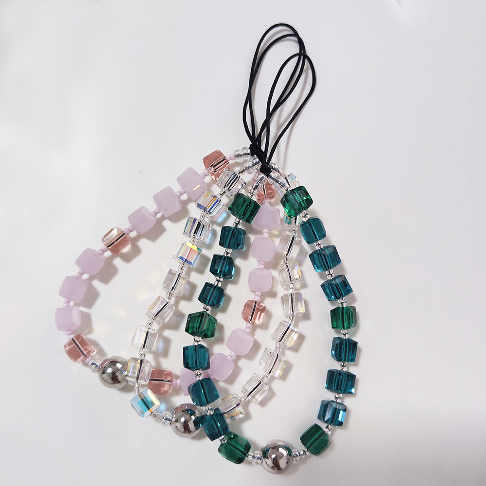Women'S Y2K Accessories - HERLOOK telefon süsü temizle kare boncuk
