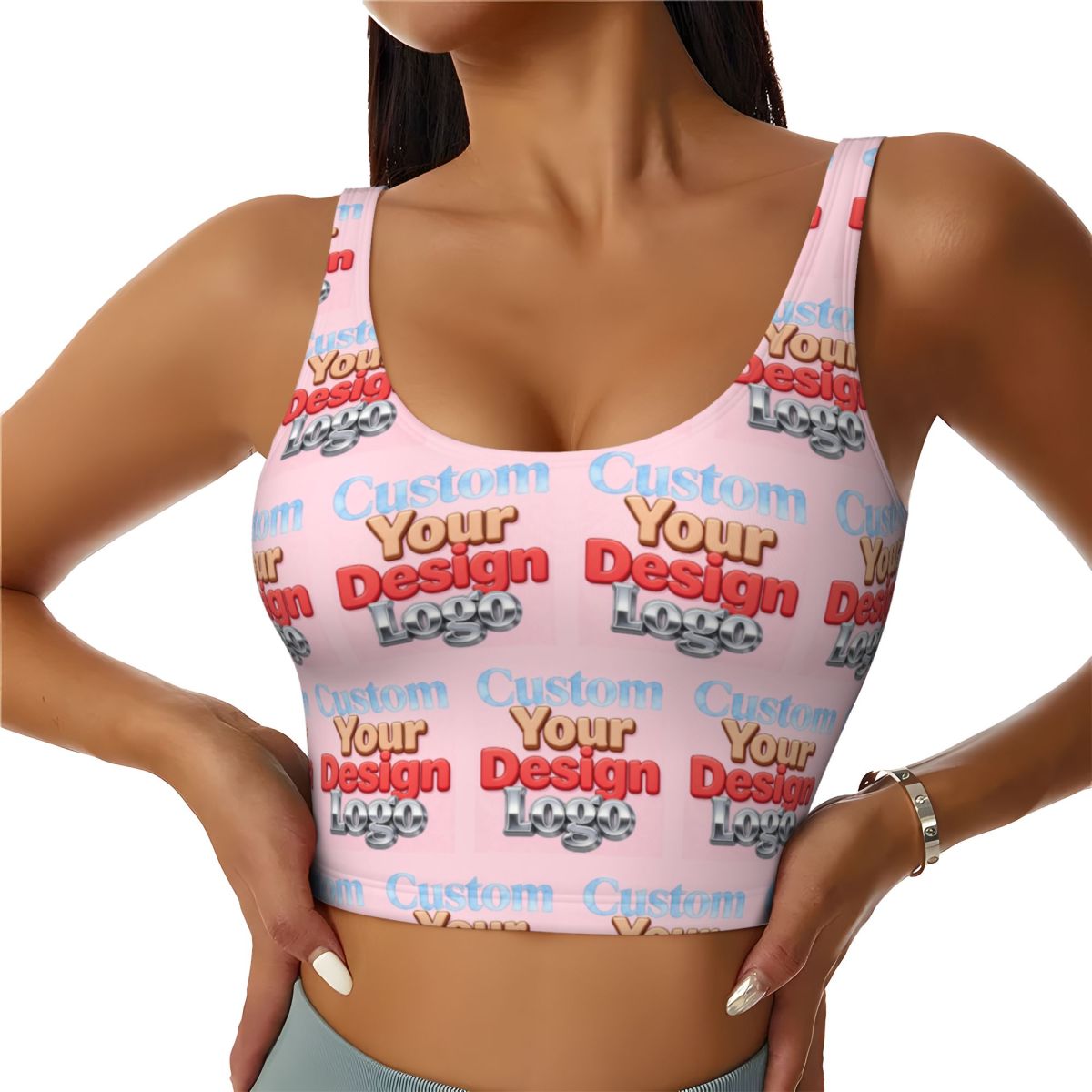 Women Accessories Logo Design - Özel Tasarım Logolu Spor Sütyeni Kadınlar