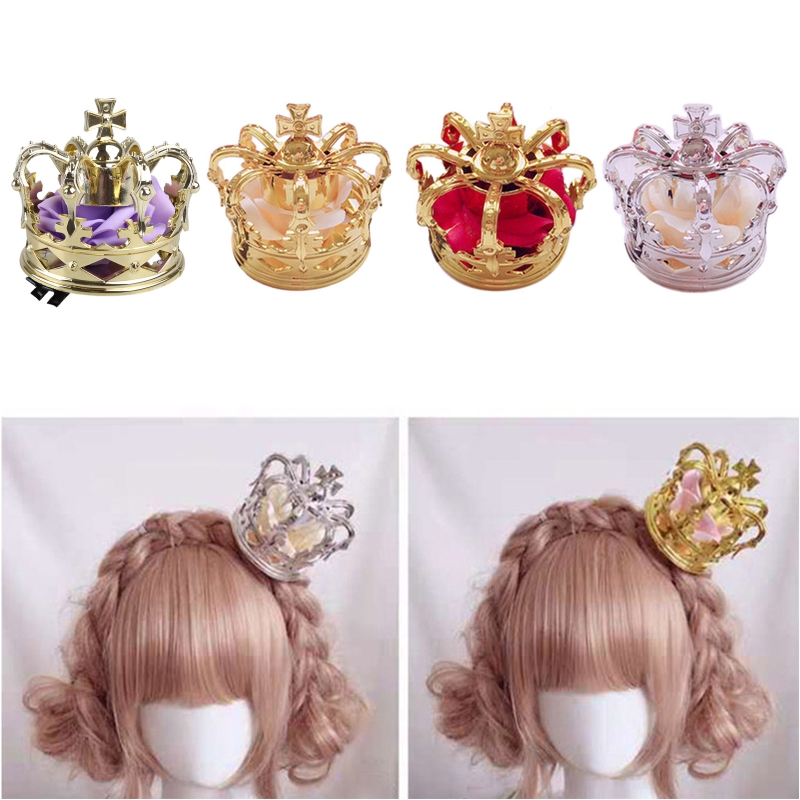 Women Accessories Dropshipping - Lolita prenses 3D Tiara taç lüks