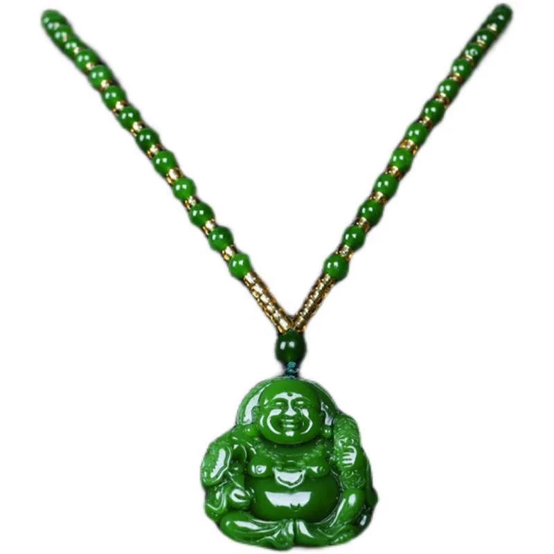 Çin yeşil yeşim Maitreya buda  - Women'S Accessories Jewelry incelemesi ve fiyatı
