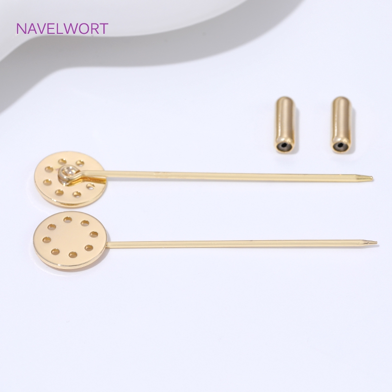 14K Altın Kaplama Uzun Broş Em - Brooch Pin Gold incelemesi ve fiyatı
