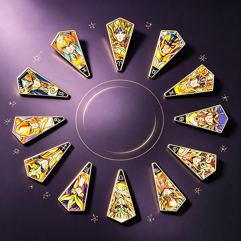 6-12 Adet Anime Saint Seiya Em - Brooch Pin Gold incelemesi ve fiyatı