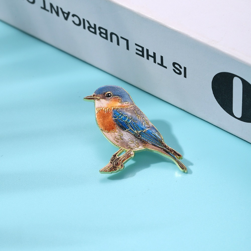 Yeni Gerçekçi Kuş Broşu Emaye  - Brooch Pin Gold incelemesi ve fiyatı