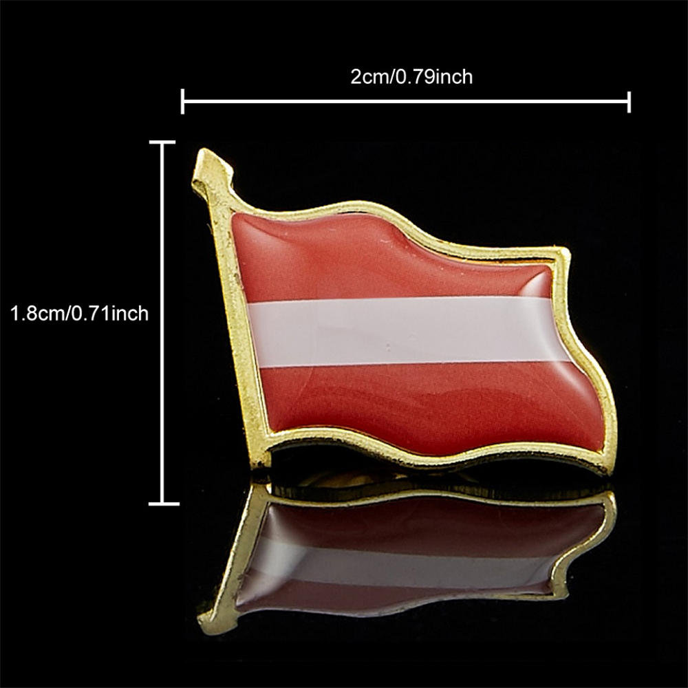 Avusturya ulusal epoksi bayrak - Brooch Pin Gold incelemesi ve fiyatı