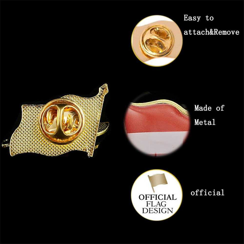 Avusturya ulusal epoksi bayrak - Brooch Pin Gold incelemesi ve fiyatı
