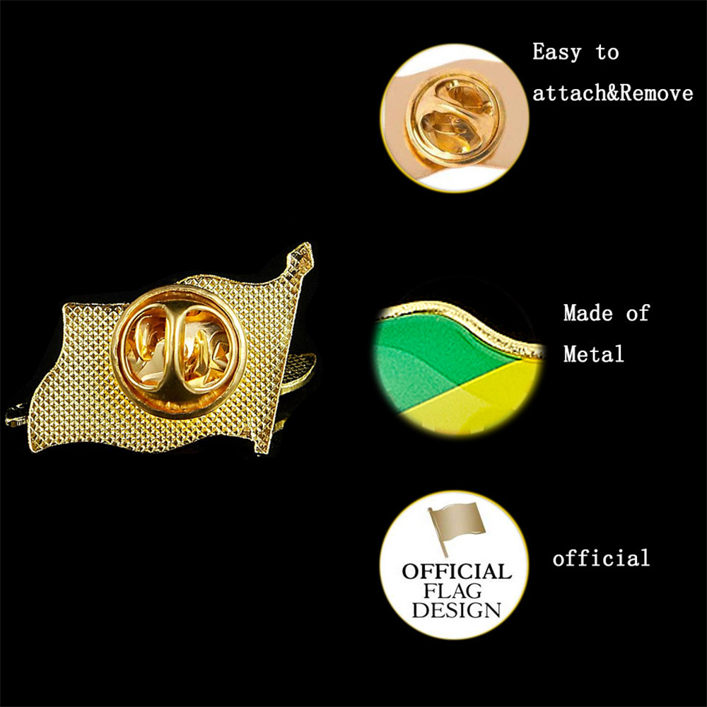 Kongo cumhuriyeti afrika ülkes - Brooch Pin Gold incelemesi ve fiyatı