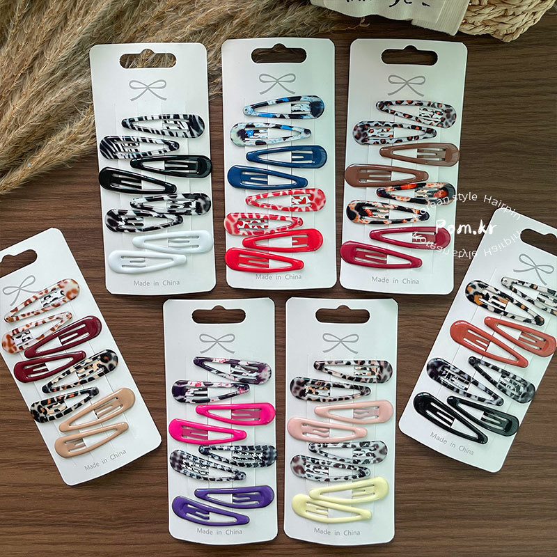 8 adet kızlar renkli leopar ba - Women Accessories Dropshipping incelemesi ve fiyatı