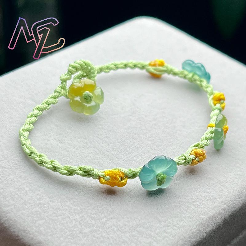 Myanmar Jadeit Çiçek Bilezik G - Women'S Accessories Jewelry incelemesi ve fiyatı