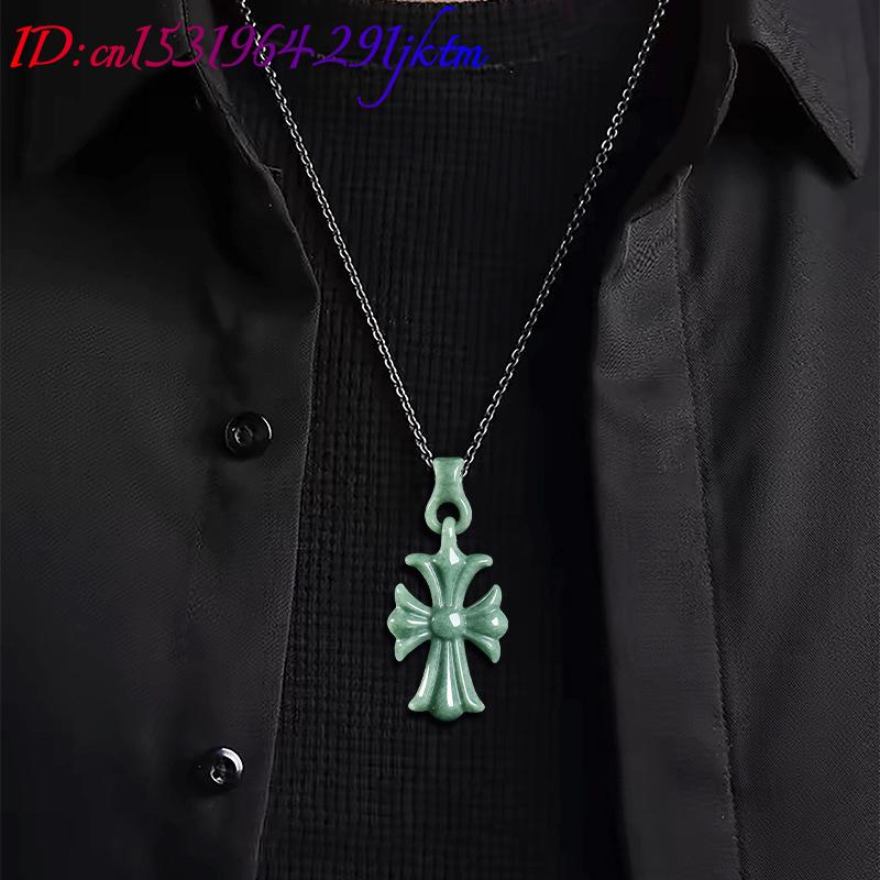 Doğal Birman Yeşim Taşı Haç Ko - Women'S Accessories Jewelry incelemesi ve fiyatı