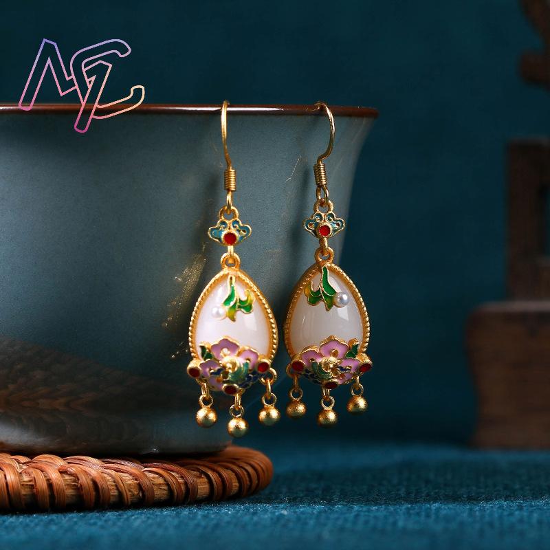 Doğal Yeşim Çiçek Küpe Charm M - Women'S Accessories Jewelry incelemesi ve fiyatı