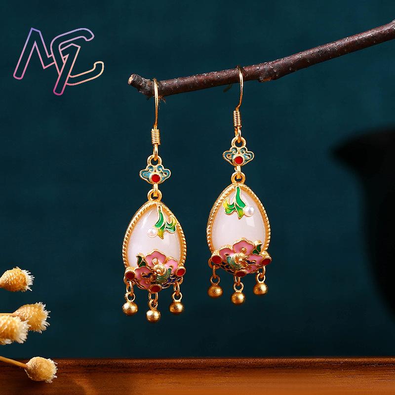 Doğal Yeşim Çiçek Küpe Charm M - Women'S Accessories Jewelry incelemesi ve fiyatı