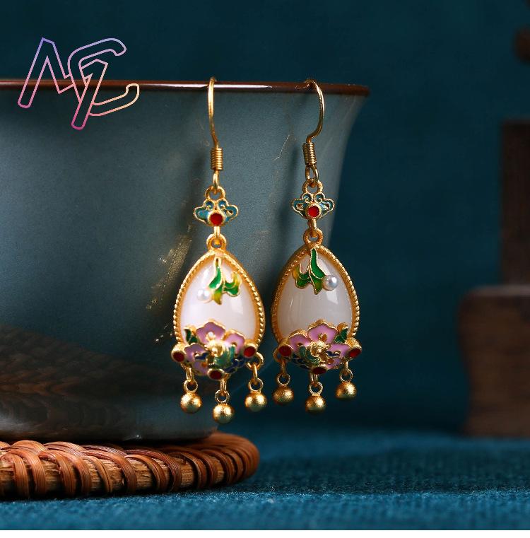 Doğal Yeşim Çiçek Küpe Charm M - Women'S Accessories Jewelry incelemesi ve fiyatı