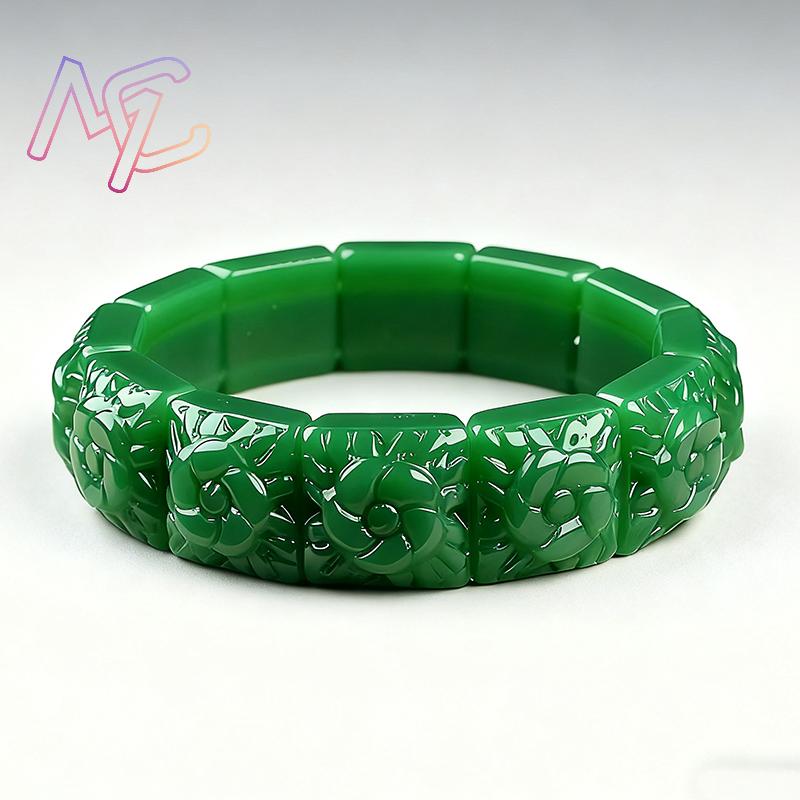 Gerçek Yeşim Çiçek Bilezik Bil - Women'S Accessories Jewelry incelemesi ve fiyatı