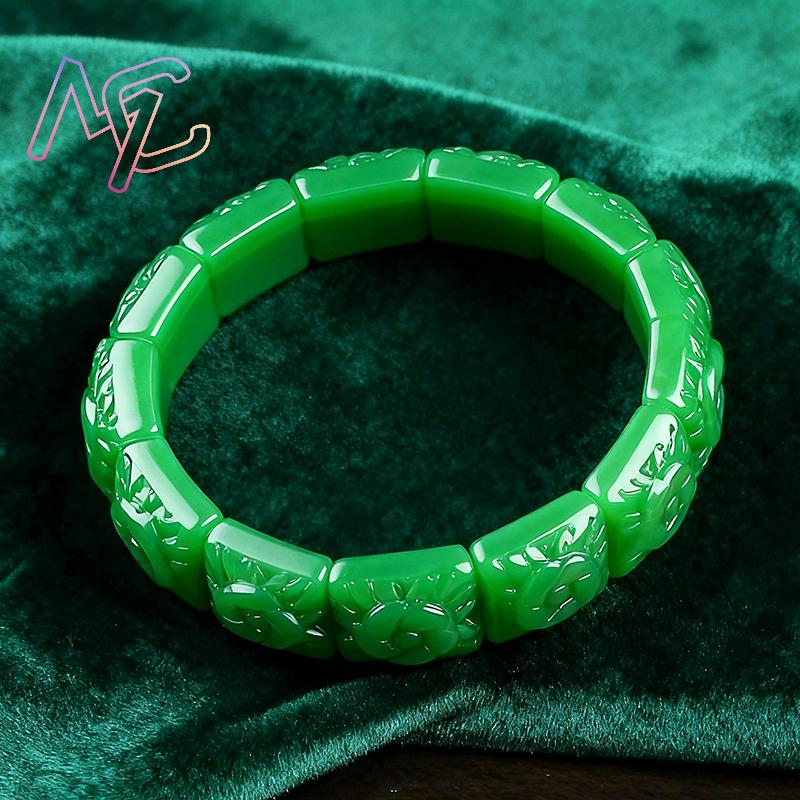 Gerçek Yeşim Çiçek Bilezik Bil - Women'S Accessories Jewelry incelemesi ve fiyatı