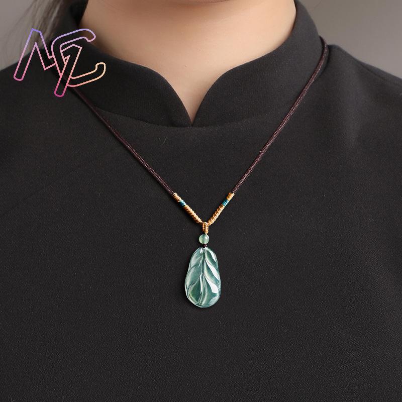 Myanmar Jadeite Yaprak Kolye K - Women'S Accessories Jewelry incelemesi ve fiyatı