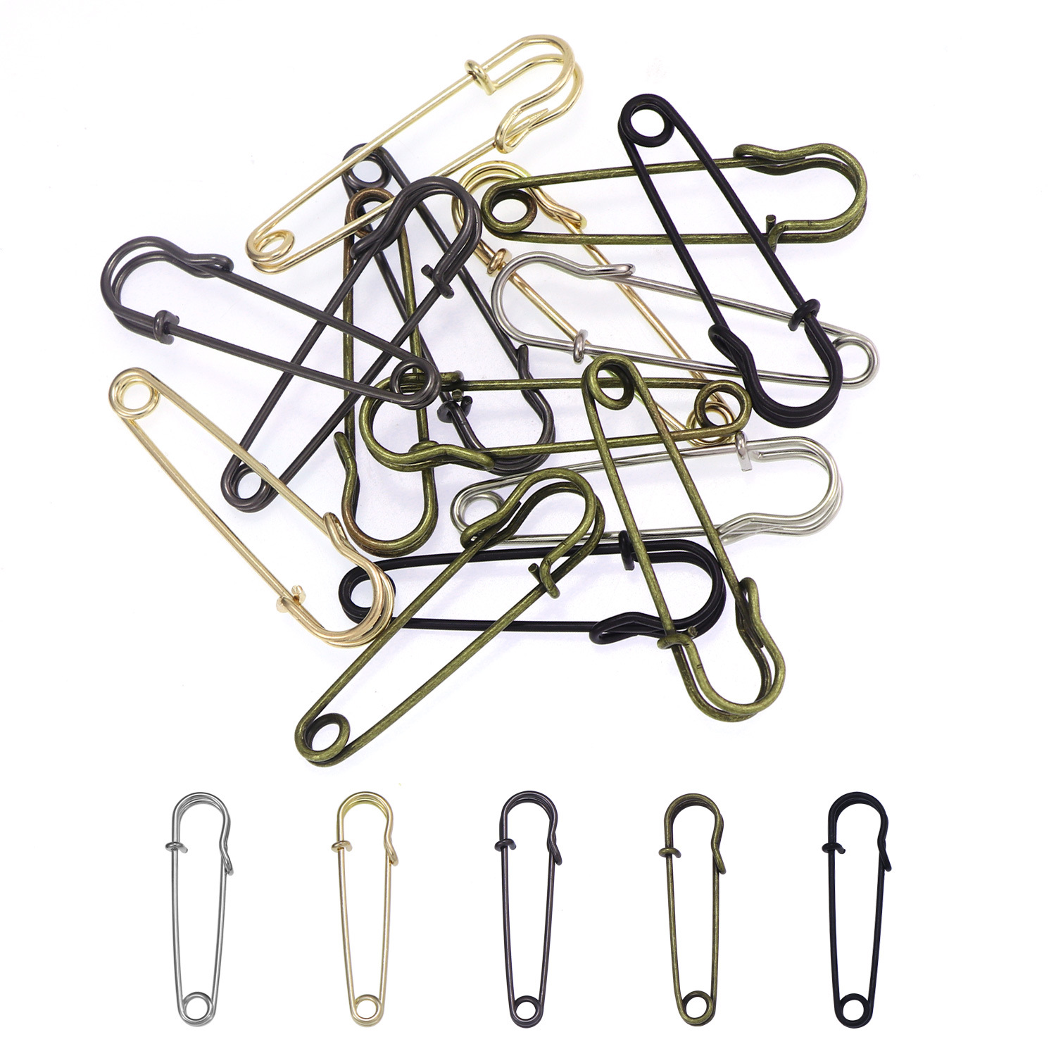 20 adet 50mm Metal Emniyet Pim - Brooch Pin Gold incelemesi ve fiyatı
